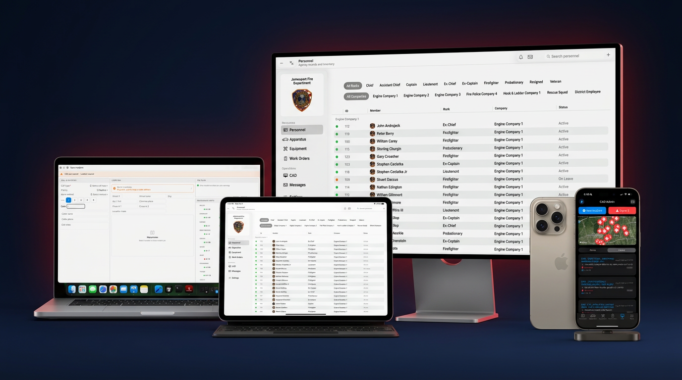 ResponderRMS on iOS, Android and PC